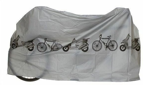 Crediri wasserdichte Abdeckplane, Schutzhülle für Roller, Fahrrad, Grau, 210 x 100 cm