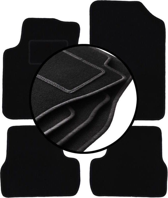 Komplettset Veloursmatten für: Citroen C3 I Schrägheck (2002-2009)