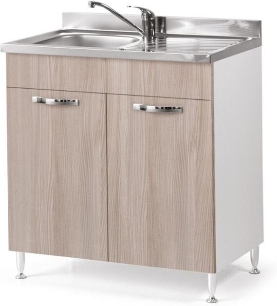 Iperbriko - Küchenspüle Ulme 2 Türen Cm 80x50xH 85