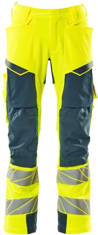 Mascot Hose mit Knietaschen 19079-511-1744 Gr. 82C45 hi-vis gelb/dunkelpetroleum