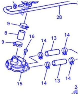 4KM-14808-01 – Lame de Clapet – xjs 900 diversion 1995/02 - Yamaha