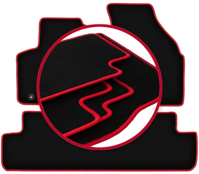CARLUX-RED Autofußmatten für: Chevrolet Tacuma Minivan (2000-2011)