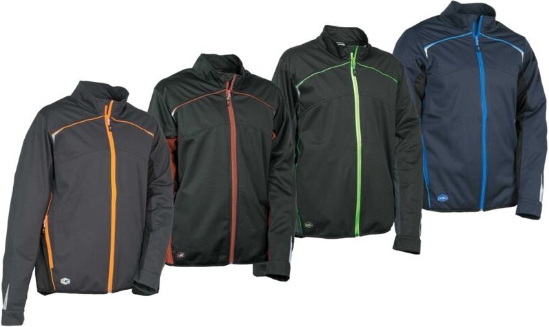 Galpones ist eine Softshelljacke - s - Schwarz / Grün - Cofra