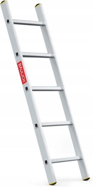 Aluminium-Anlehnleiter 1x5 Sprossen Maximale Tragfähigkeit 150 kg