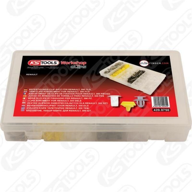 Thumbnail - KS-Tools 420.0750 Clip Satz f. Renault, 300 Stk.