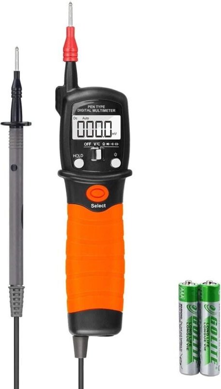 Multimeter, Elektrischer Tester, Digitalmultimeter, Stift, Multimeter, AC/DC-Spannungsmesser, Widerstandstester, 2000 Zä...