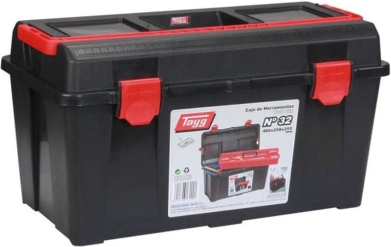 Werkzeugkasten - 480 x 258 x 255 mm - mit Tragekasten - 31,5 l