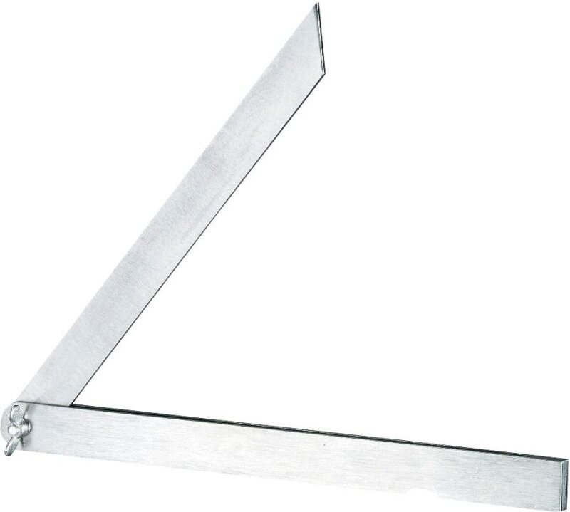 Stellwinkel Stahlschmiege 3-teilig mit Flügelmutter Länge 200 mm