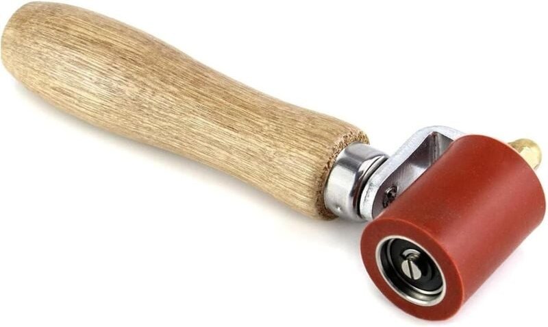 Silikon Andrückrolle, Hochtemperaturbeständige Hartgummi Nahtroller Handdruck Roller Roofing PVC Schweißwerkzeug, Rot