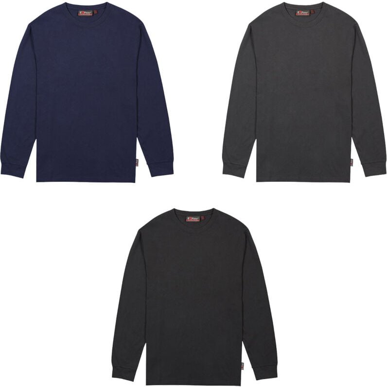 UPower Renga Langarm-Arbeits-T-Shirt - XXXL - Schwarze