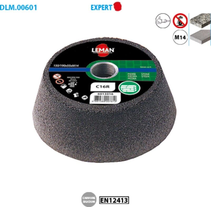 Schachtel mit 5 Bakelit-Schleifscheiben für Stein Expert ø 130/100 Körnung 80, Dicke 55 mm