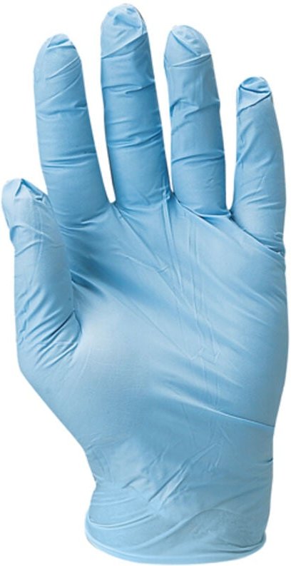 Thumbnail - Box mit 100 blauen Nitril-Einweghandschuhen, puderfrei, AQL15, Größe 7