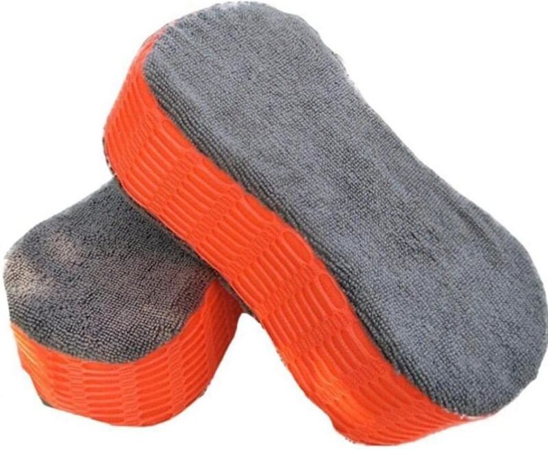 2 Stück Autowaschschwamm, Mikrofaser, kratzfrei, Autowasch-Detailschwamm, Reinigungsbürsten - Csparkv