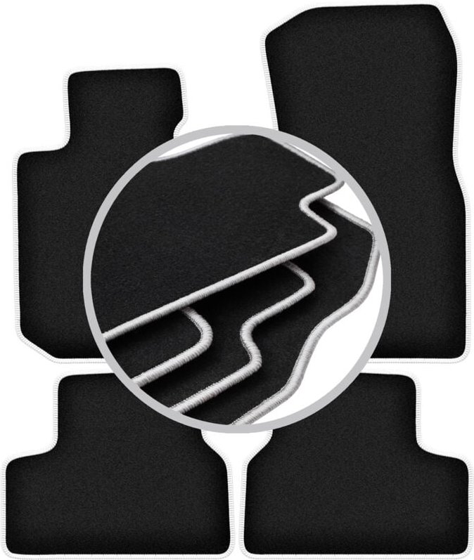 CARLUX-SILVER Autofußmatten für: BMW i4 G26 0 (2021-2022)