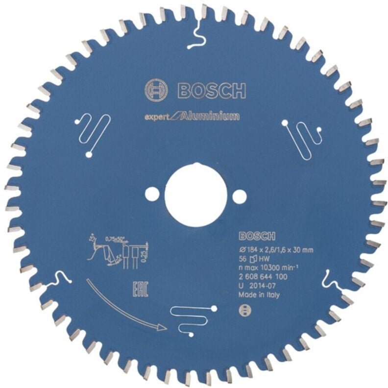 Kreissägeblatt Expert for Aluminium 184 x 30 x 2,6 mm 56 - Bosch