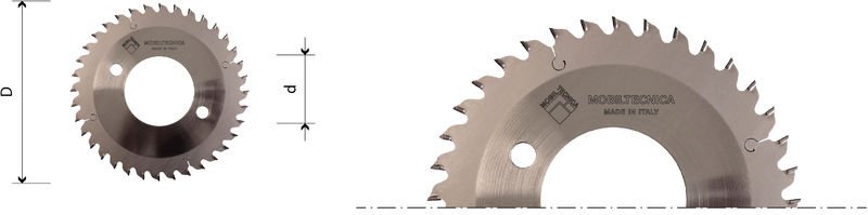 MTECL006.64 - DIAMANT-BLATT VORRITZER DIA H6 - MOBITECNICA .64D200 B4,3/5,5 d45 Z36 H6 FT