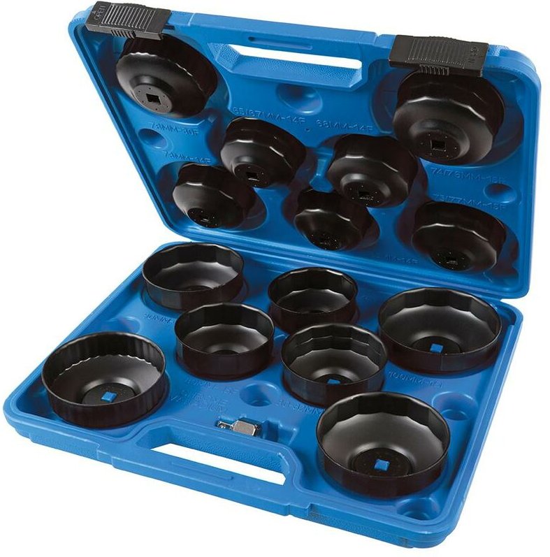 Silverline - lfilterkappen, 15-tlg. Satz 65–93 mm