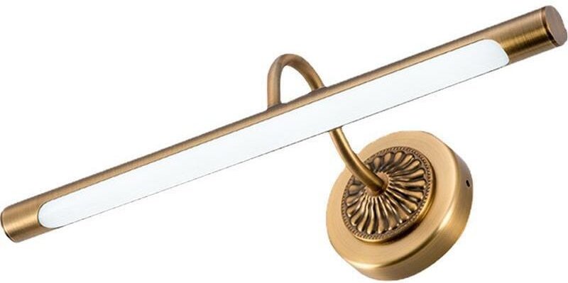 LED-Spiegellampe, Badezimmer, Retro-Messing-Make-up-Licht, Vintage-Spiegel-Wandleuchte, wasserdichte Schminktischlampe f...