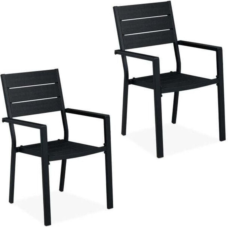 Garden chairs set of 2