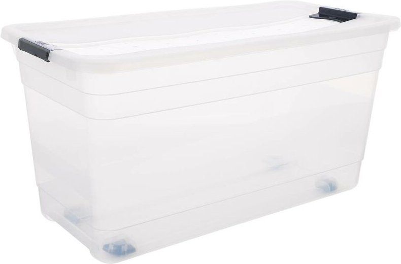 Durchsichtige plastikbox 83l easy roll - 5 Five