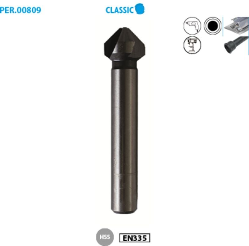 Kegelfräse aus Metall HSS Classic ø 8,3 ø Schaft 6 Länge 50 mm