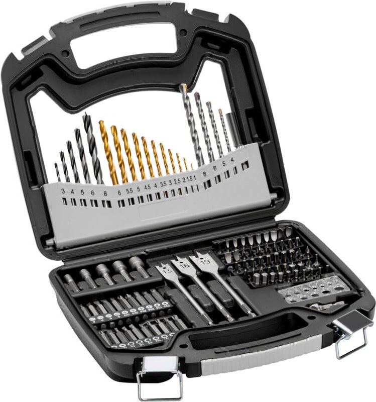Mophorn - Bohrerset, 101-teilig, Bohren und Schrauben in Holz, Metall und Zement, verschiedene Bohrer und Schrauberbits,...