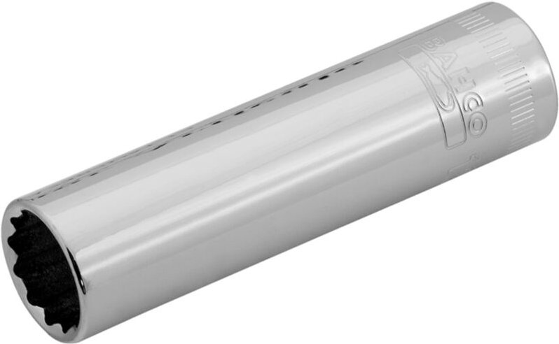 Bahco 3/8 Steckschlüssel-Einsatz, lang, Zwölfkant, 17 mm - Einzelhandelsverpackung