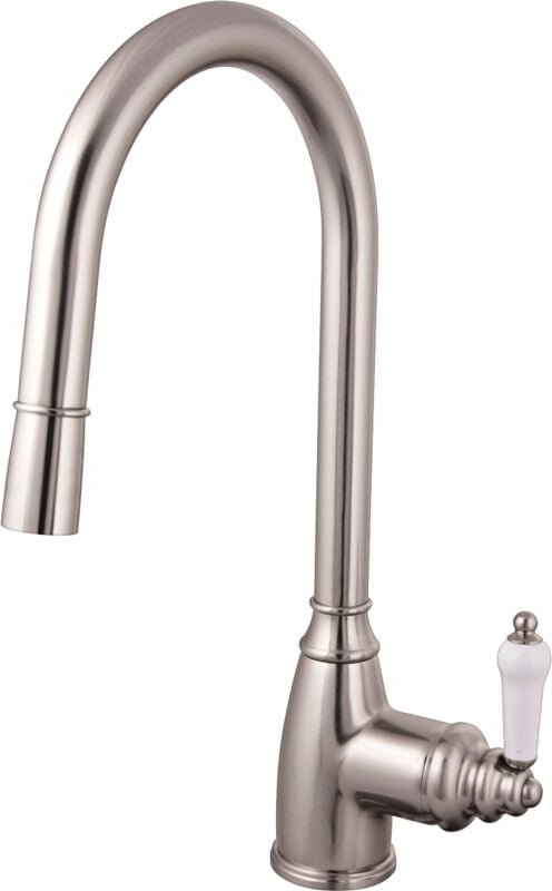 Ascott Küchenarmatur mit ausziehbarer Brause Edelstahloptik - Essebagno