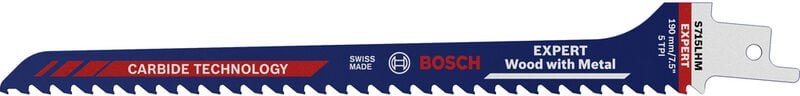Thumbnail - Professional Expert 'Wood with Metal' s 715 lhm Säbelsägeblatt, 1 Stück (2608900384) - Bosch