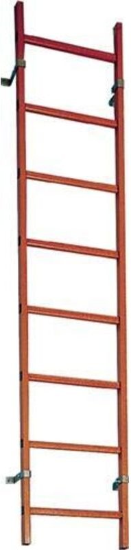 Zarges Schachtleiter 400mm lichte Breite GFK, 11 Sprossen