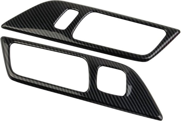 Tlily - Innentürgriff-Panel-Abdeckungsverkleidung für 2024, Zubehör Aus Kohlefaser, mit Memory-Sitztaste