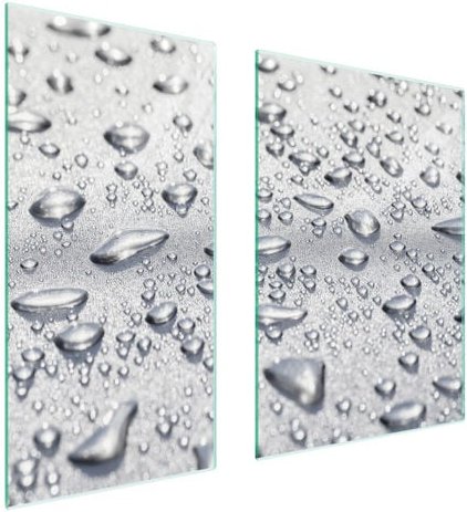 GLASSCHUTZPLATTE 75x52 TROPFEN