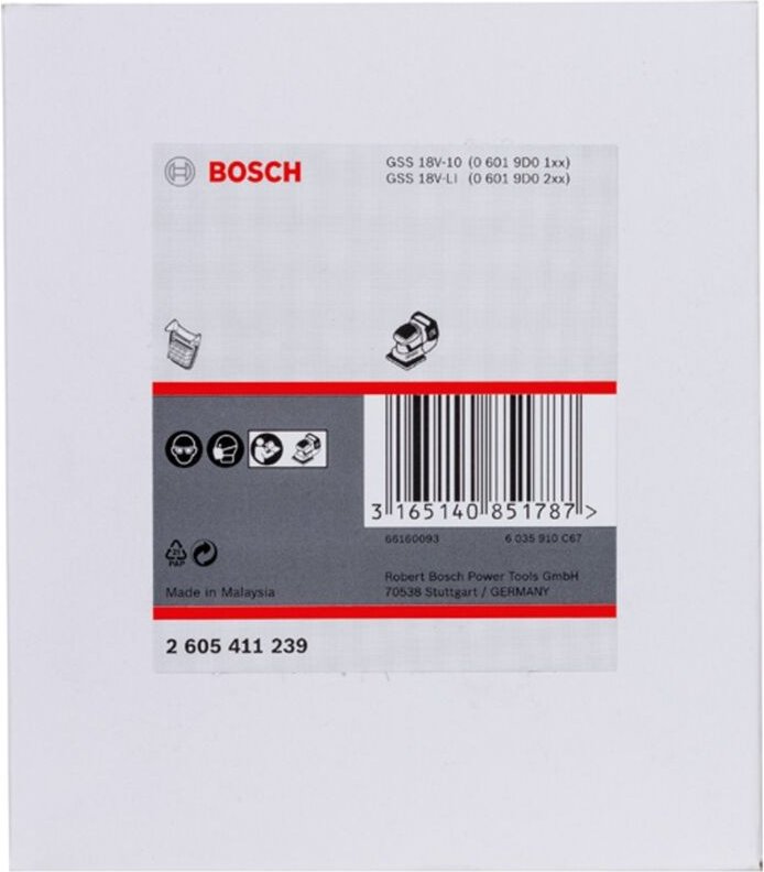 Bosch - Staubbox-Filter (schwarze Ausführung), passend zu: 18V-10 Professional