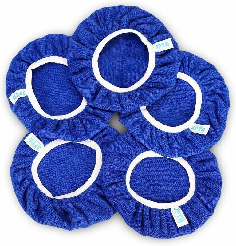 5 Stück (225–250 mm) Mikrofaser-Polierhauben, Auto-Polierpad, Motorhauben-Polierpad, Polierhauben, Polierpolierhauben, e...