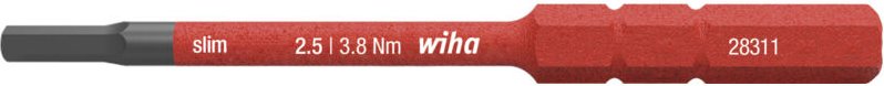 Bit slimBit electric Sechskant 2,5 mm x 75 mm (37224) - Wiha