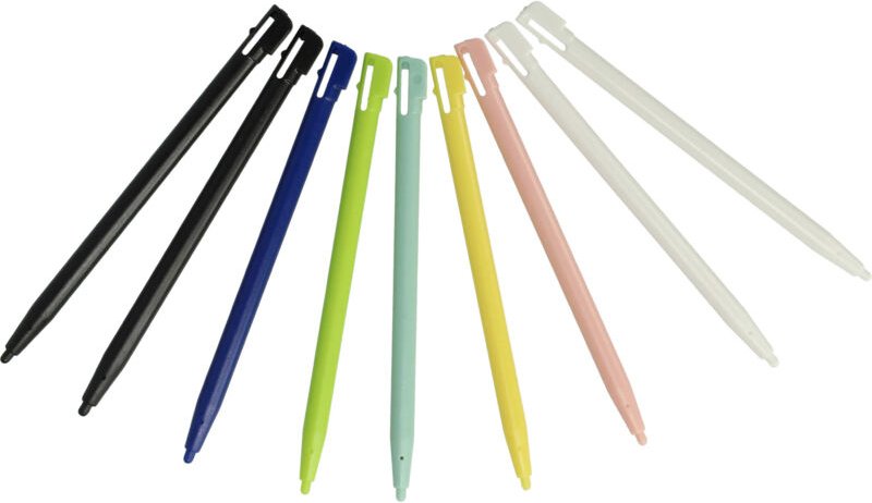 Vhbw - 10x Eingabestifte kompatibel mit Nintendo ds Lite Spielekonsole - 9,2 cm lang Gelb Grün Rot Schwarz Blau Weiß Ros...