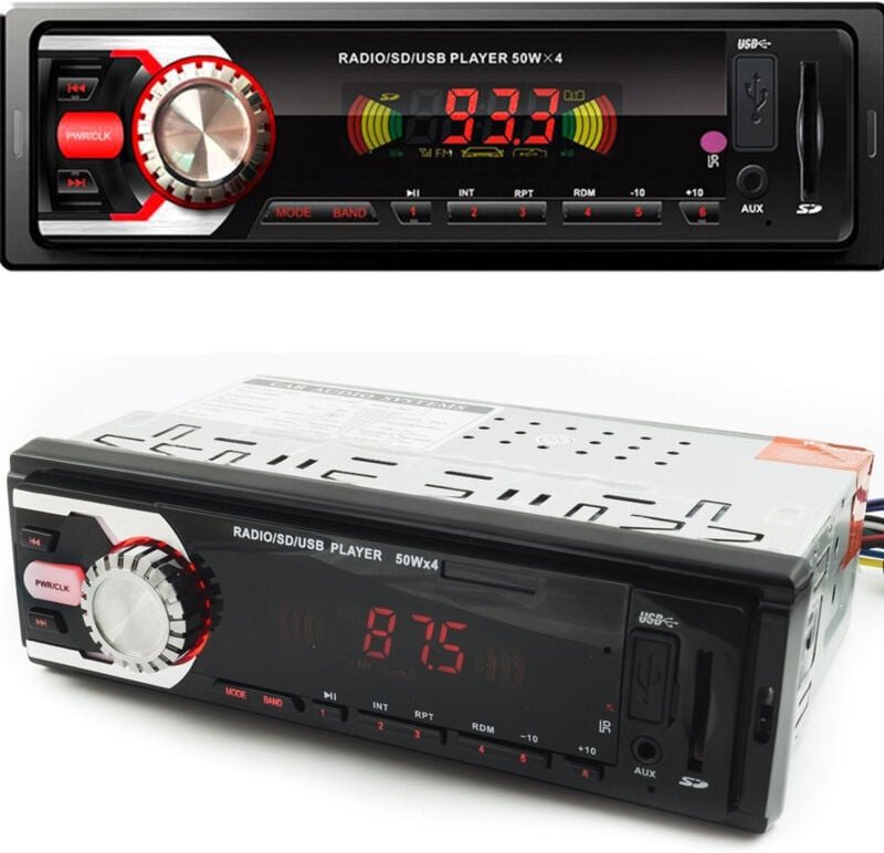 Trade Shop Traesio - Trade Shop - stereo car camper radio fm MP3 usb slot sd aux 50Wx4 4104 -