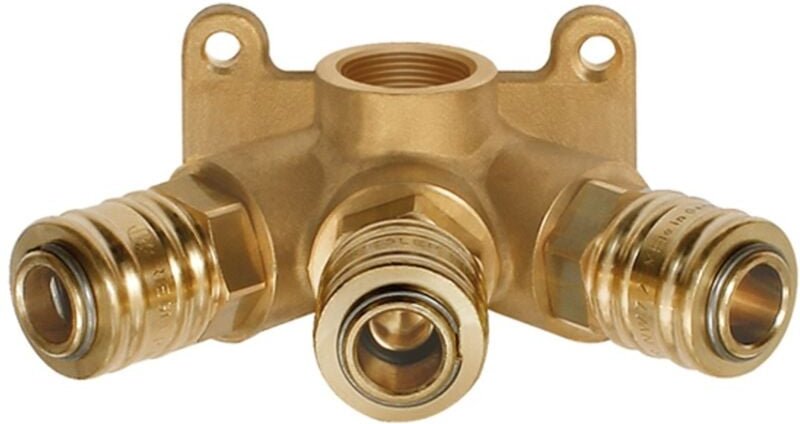 Riegler Verteiler für Wandbefestigung mit Schnellverschlusskuppl. NW 7,2