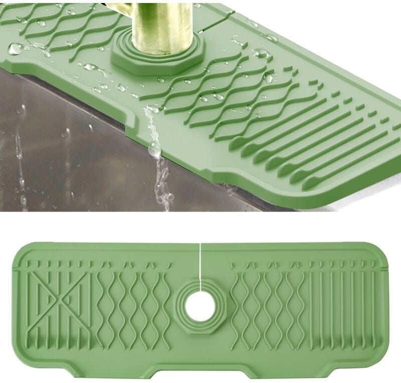 Thumbnail - Wasserhahnmatte aus Silikon, Spritzschutz für Spülbecken, Abtropfschale für Wasserhahngriffe, Spülbeckenmatte für Küchen...