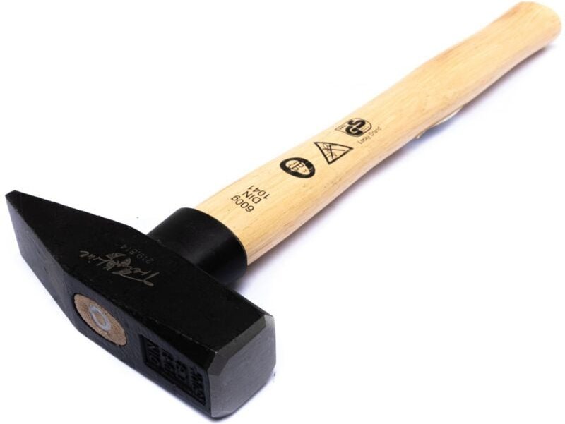 Primaster - TrendLine Schlosserhammer 600 g Hammer Werkstatthammer mit Holzstiel