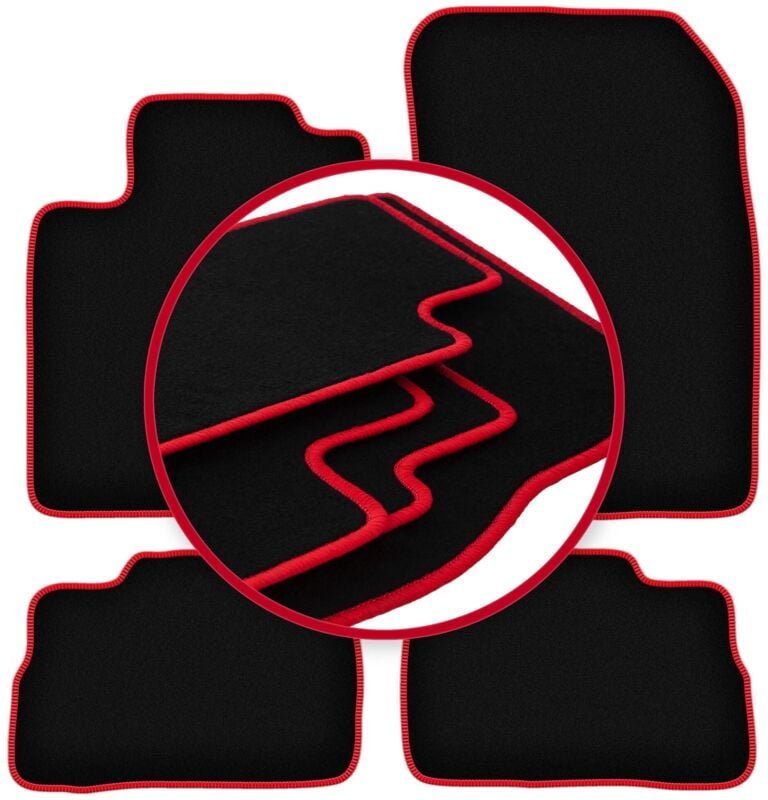 CARLUX-RED Autofußmatten für: Suzuki Kizashi Limousine (2009-2014)