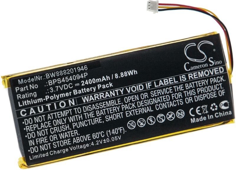 Vhbw - Akku kompatibel mit Geneva WorldRadio digital Radio (2400 mAh, 3,7 v, Li-Polymer)