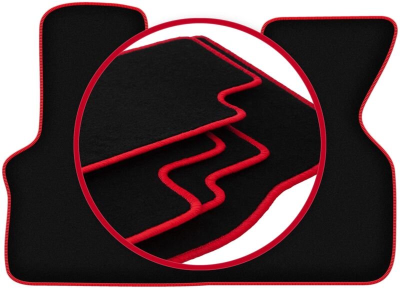 CARLUX-RED Autofußmatten für: Volkswagen Transporter T4 Kastenwagen (1992-2003)