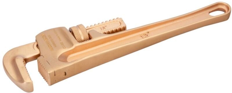 Bahco Hochbelastbare 75-mm-Rohrzange aus Kupferberyllium, funkenfrei, 600 mm