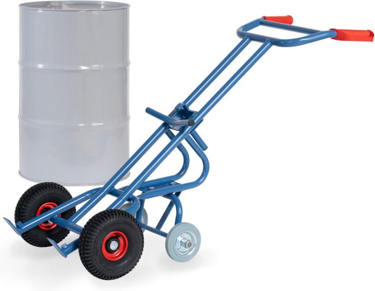 Fetra Fasskarre mit zwei Stützrollen Luftbereifung