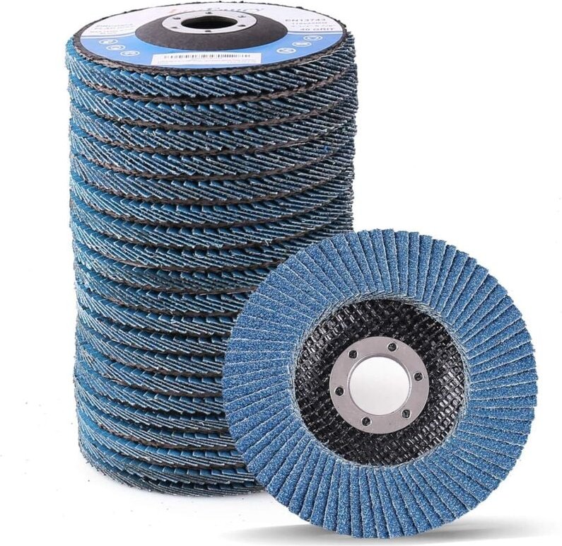 Fächerscheiben 4 1/2 für Winkelschleifer, 20 Stück, Schleifscheibe mit 60er Körnung, 4,5 x 7/8 Zoll Schleifscheiben für ...