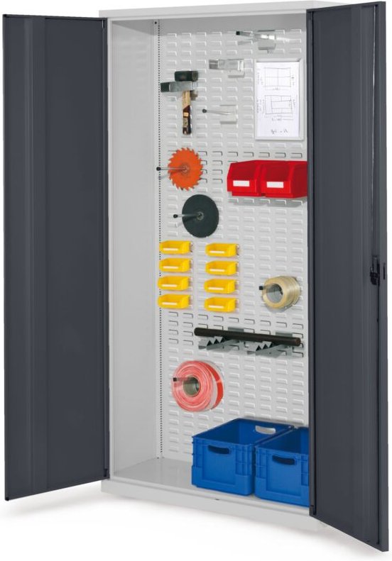 Kappes ®RasterPlan Werkstückschränke 1950x1000x410mm mit Vollblechtüren anthrazitgrau