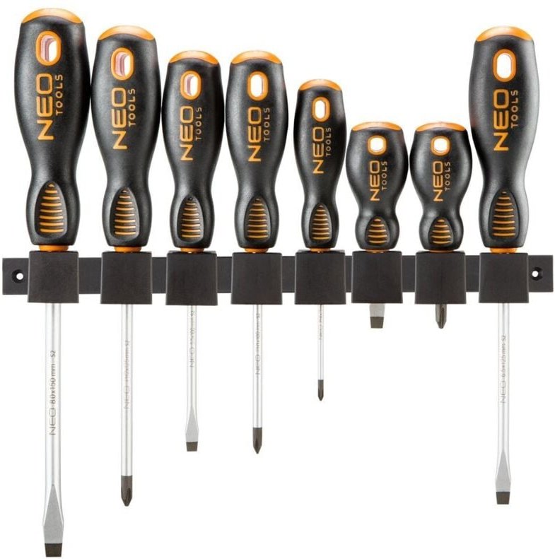 Thumbnail - NEO TOOLS - Set mit 8 Schlitz- und Kreuzschraubendrehern - professionelles Werkzeug