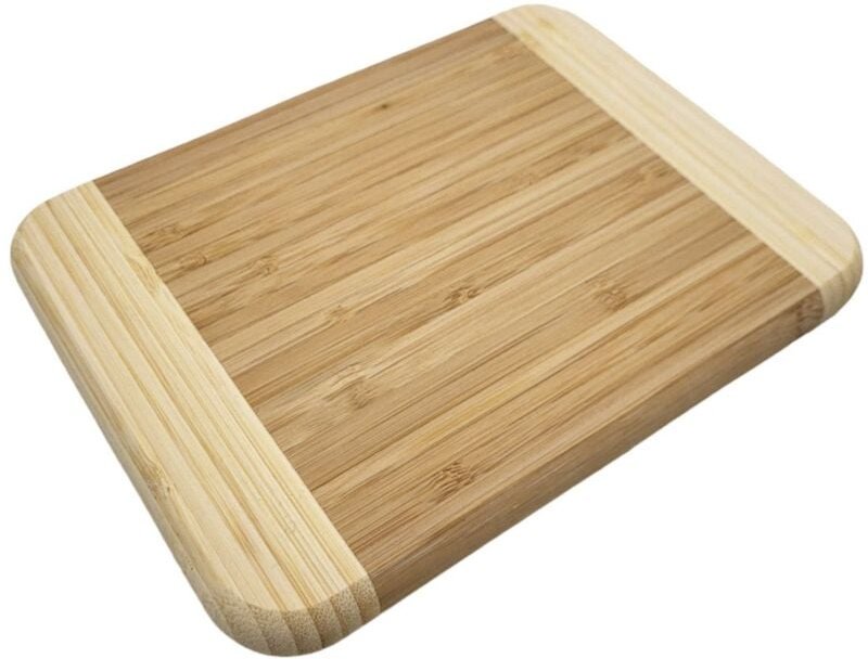 Buri - Bambus Schneidebrett 20x15x1,9cm Frühstücksbrettchen Holzbrett Küchenbrett Brotzeitbrett Stullenbrett Aufschnittb...
