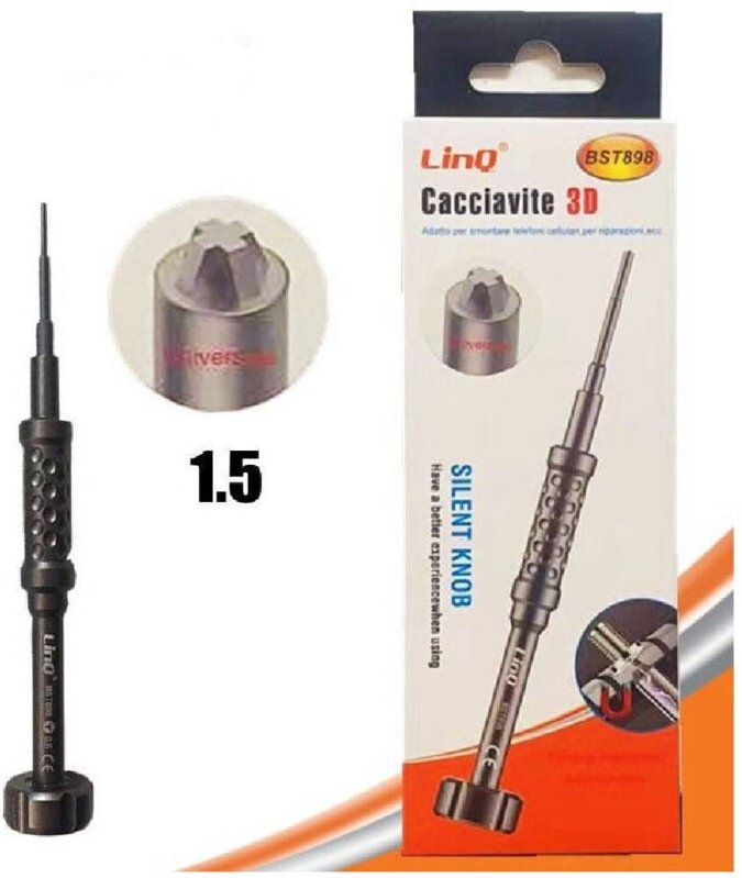 Trade Shop Traesio - Trade Shop - professioneller 3D-TORX-SCHRAUBENDREHER 1,5 smartphone-handy-reparatur BST898-1.5 -